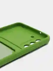 Лайм чехол для Samsung Galaxy S21 FE, S21FE (Самсунг С21 ФЕ, С21ФЕ) силиконовый, с карманом