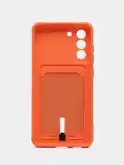 Манго чехол для Samsung Galaxy S21 FE, S21FE (Самсунг С21 ФЕ, С21ФЕ) силиконовый, с карманом