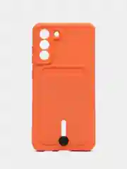 Манго чехол для Samsung Galaxy S21 FE, S21FE (Самсунг С21 ФЕ, С21ФЕ) силиконовый, с карманом