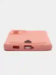 Пастельно-коралловый чехол для Samsung Galaxy S21 FE, S21FE (Самсунг С21 ФЕ, С21ФЕ) силиконовый, с карманом