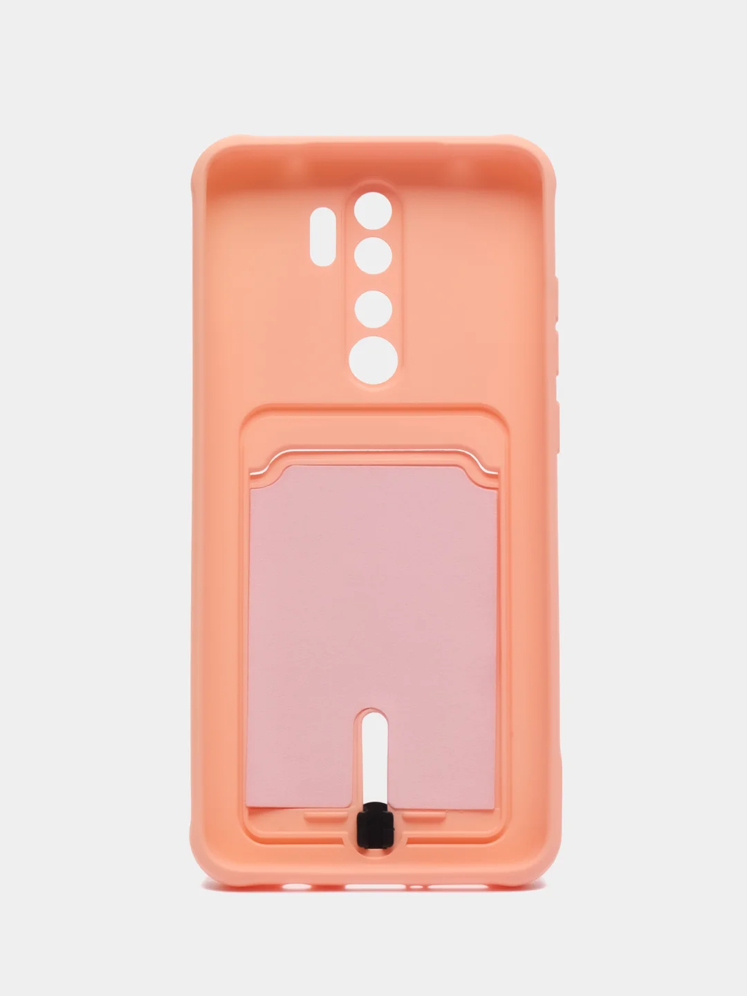 Пудровый чехол для Xiaomi Redmi Note 8 Pro (Редми Нот 8 Про) силиконовый , с карманом