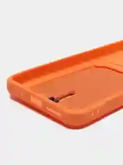 Оранжевый силиконовый чехол для Xiaomi Redmi 10 ( Сяоми Редми 10 ) с карманом для карт