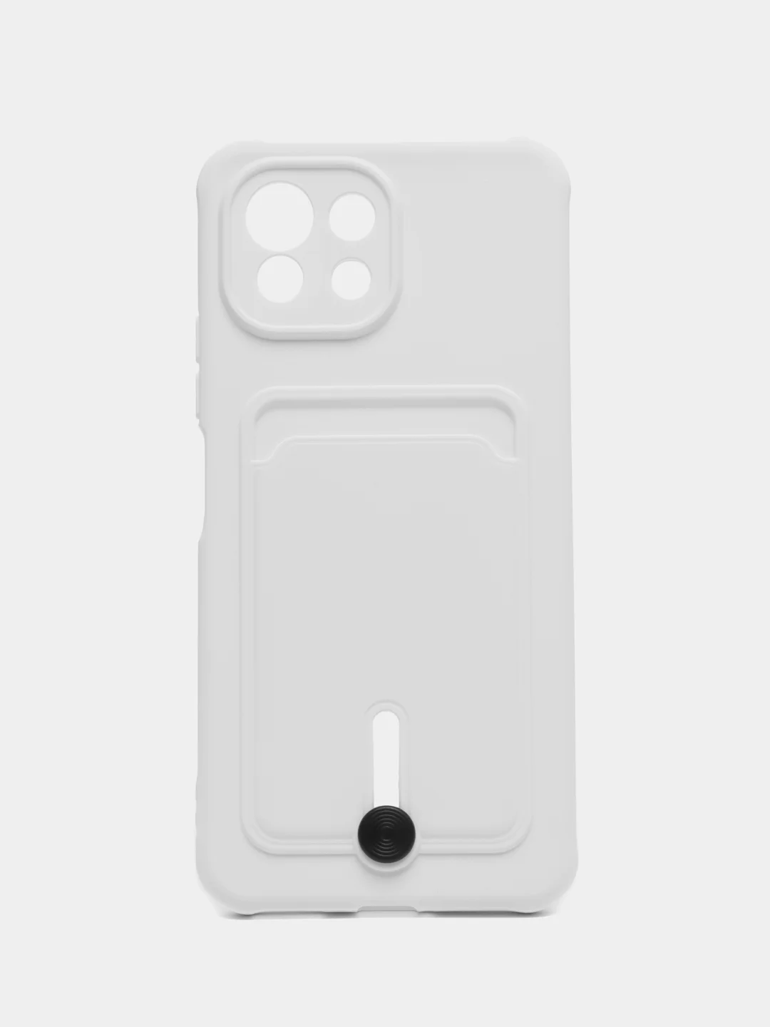 Белый чехол для Xiaomi Mi 11 Lite / Mi 11 Lite 5G NE ( Ми 11 Лайт )с карманом для карт
