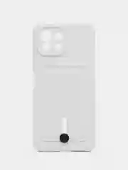 Белый чехол для Xiaomi Mi 11 Lite / Mi 11 Lite 5G NE ( Ми 11 Лайт )с карманом для карт