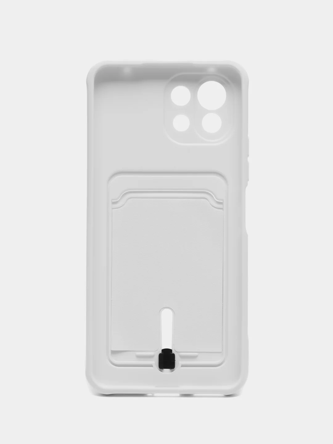 Белый чехол для Xiaomi Mi 11 Lite / Mi 11 Lite 5G NE ( Ми 11 Лайт )с карманом для карт