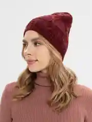 Бордовый шапка женская ФЛОКС без подклада