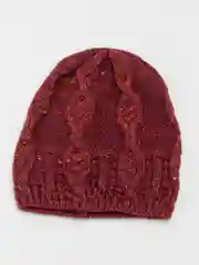 Бордовый шапка женская ФЛОКС без подклада
