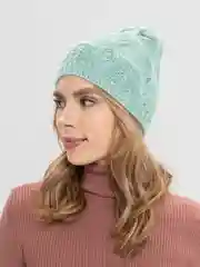 Мятный шапка женская ФЛОКС без подклада