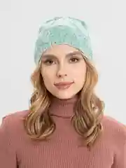 Мятный шапка женская ФЛОКС без подклада