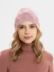 Розовый шапка женская ФЛОКС без подклада