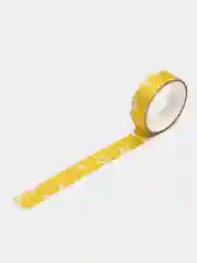 Желтый скотч декоративный, глиттерный