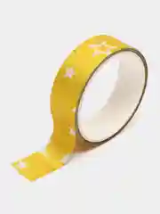 Желтый скотч декоративный, глиттерный