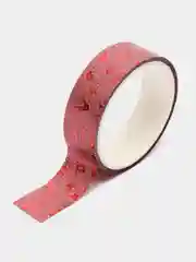 Оранжевый скотч декоративный, глиттерный