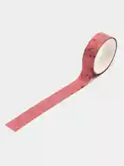 Оранжевый скотч декоративный, глиттерный
