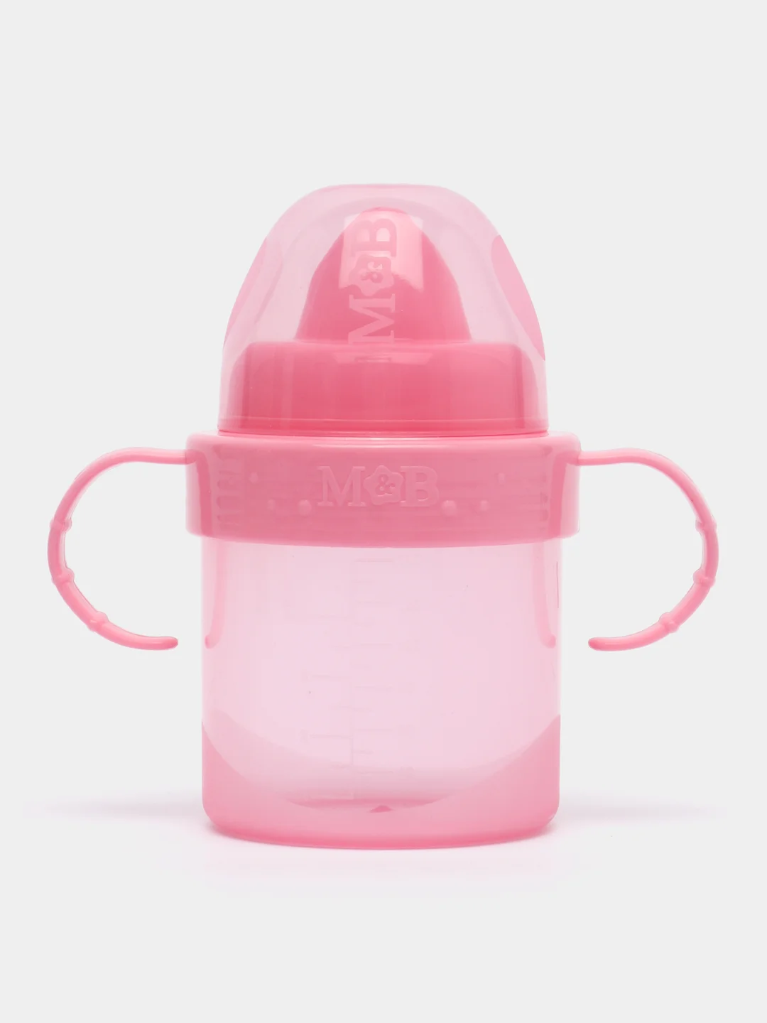 Розовый поильник детский Mum&Baby Basic, c твердым носиком, 150 мл