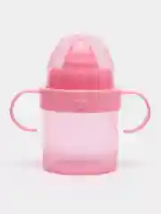 Розовый поильник детский Mum&Baby Basic, c твердым носиком, 150 мл