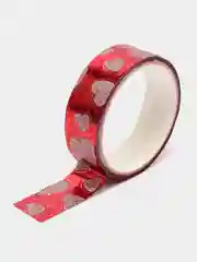 Белый скотч декоративный, глиттерный
