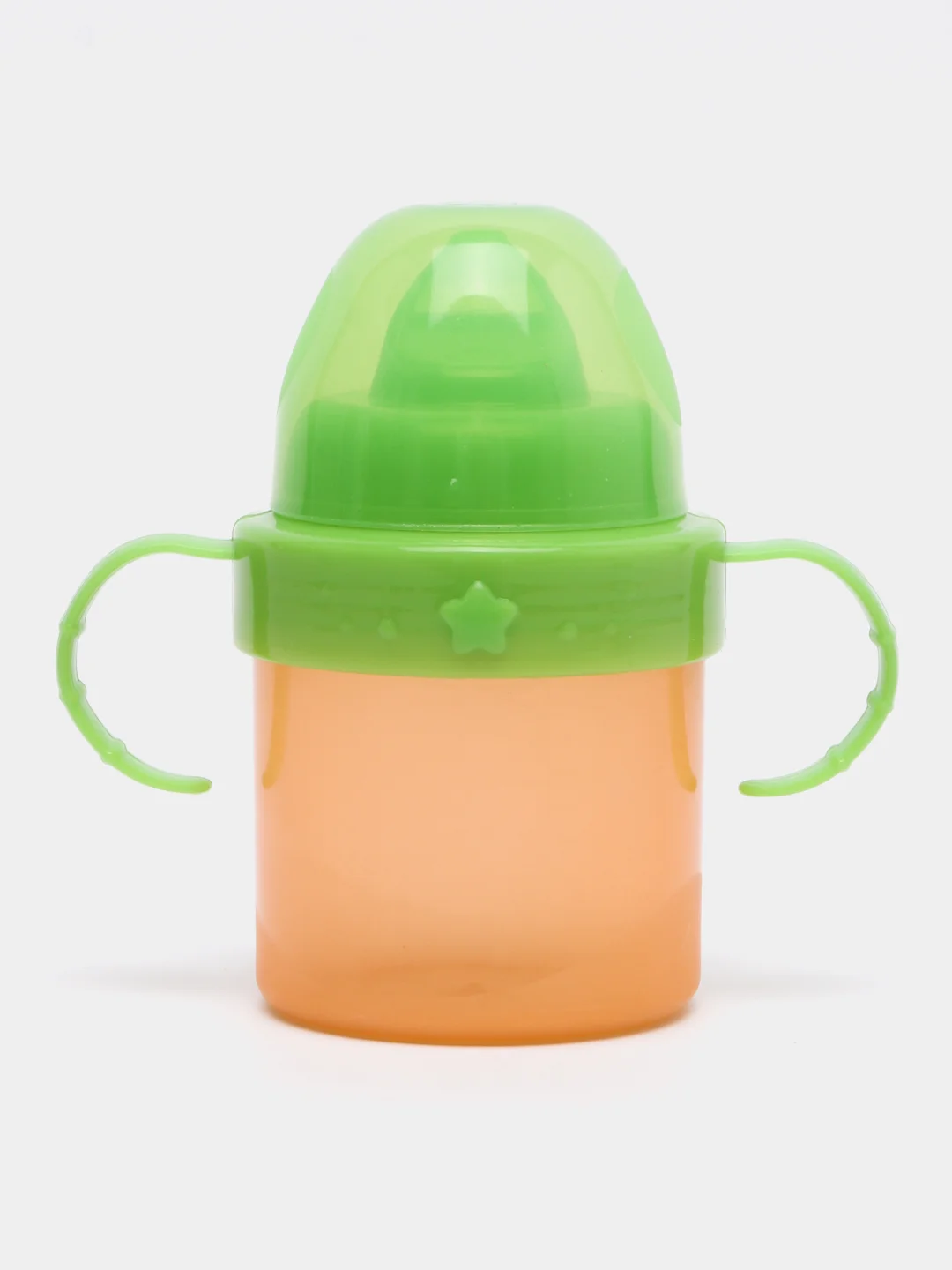 Оранжевый поильник детский Mum&Baby Basic, c твердым носиком, 150 мл