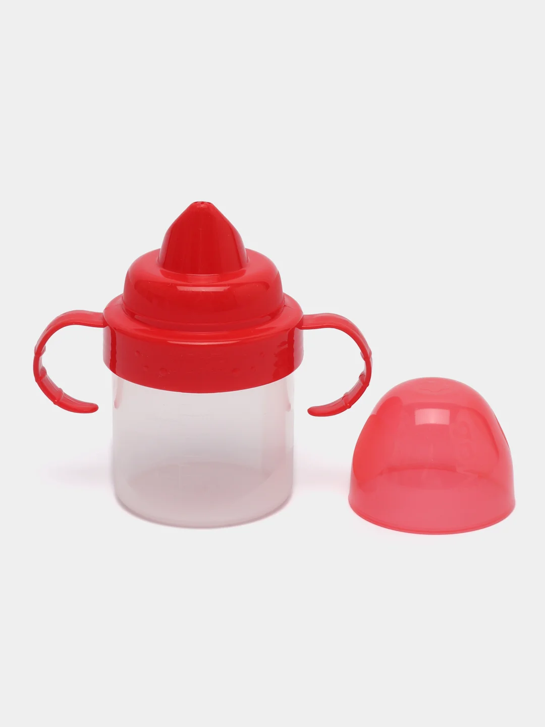 Красный поильник детский Mum&Baby Basic, c твердым носиком, 150 мл