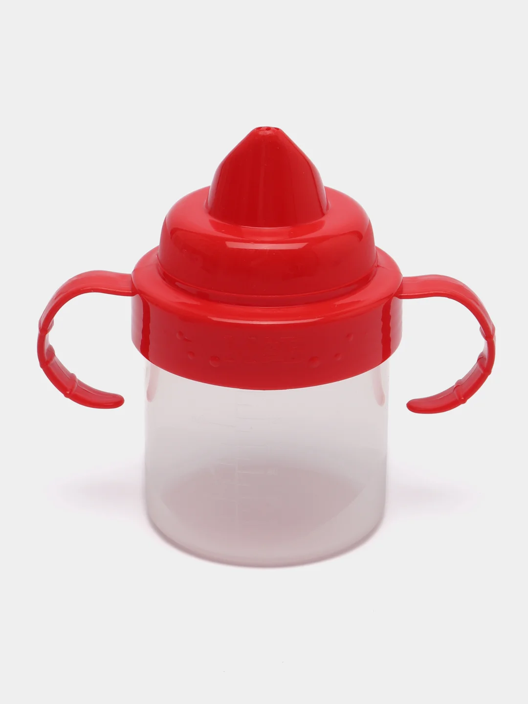 Красный поильник детский Mum&Baby Basic, c твердым носиком, 150 мл