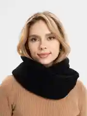 Черный шарф-снуд женский "Лизабет"