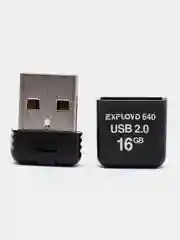 Флеш-накопитель Exployd 640 Flash, USB 2.0, 6 объемов памяти