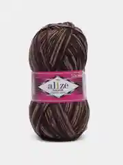 Коричневый пряжа носочная Alize Superwash Comfort Socks, 75% шерсть 25% полиамид, 100 г, 420 м