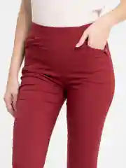 Бордовый джеггинсы женские
