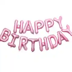 Розовый воздушных шары Happy Birthday