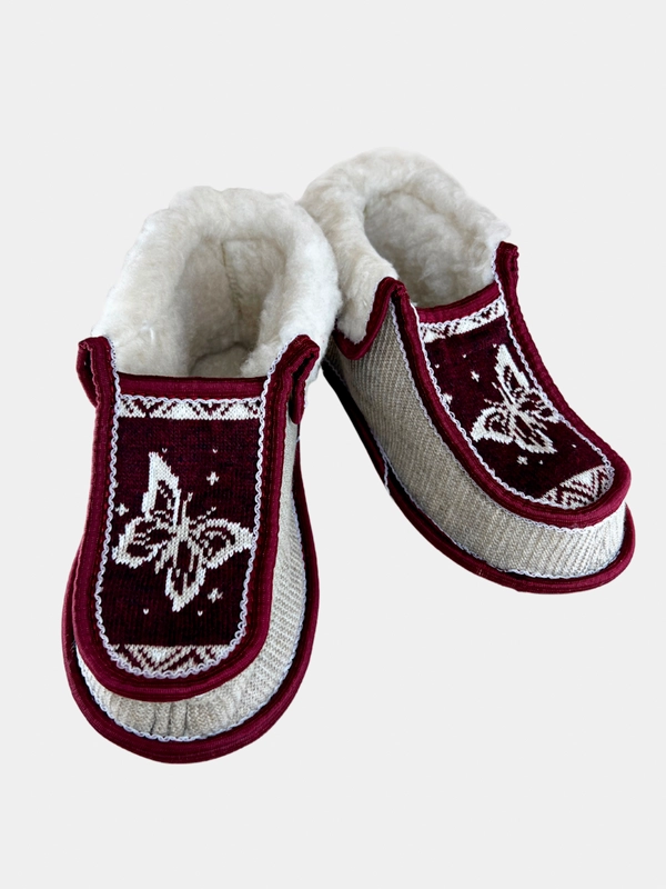 Чуни-тапочки женские утепленные вязаные "Бабуши" от Soft Slippers
