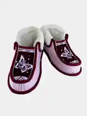Бирюзовый чуни-тапочки женские утепленные вязаные "Бабуши" от Soft Slippers
