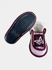 Розовый чуни-тапочки женские утепленные вязаные "Бабуши" от Soft Slippers
