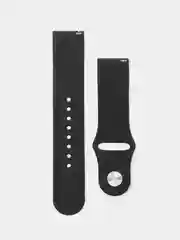 Фиолетовый силиконовый ремешок для Xiaomi Amazfit Bip / Huawei / Haylou / Samsung, с кнопкой, 22 мм