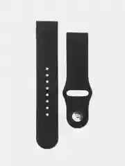 Фиолетовый силиконовый ремешок для Xiaomi Amazfit Bip / Huawei / Haylou / Samsung, с кнопкой, 22 мм