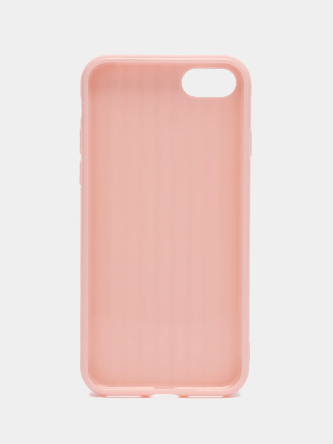 Розовый чехол для Apple iPhone 7, 8, силиконовый, ребристый, 8 цветов