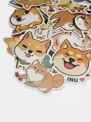 Стикеры Shiba inu (Сиба-Ину), 50 штук