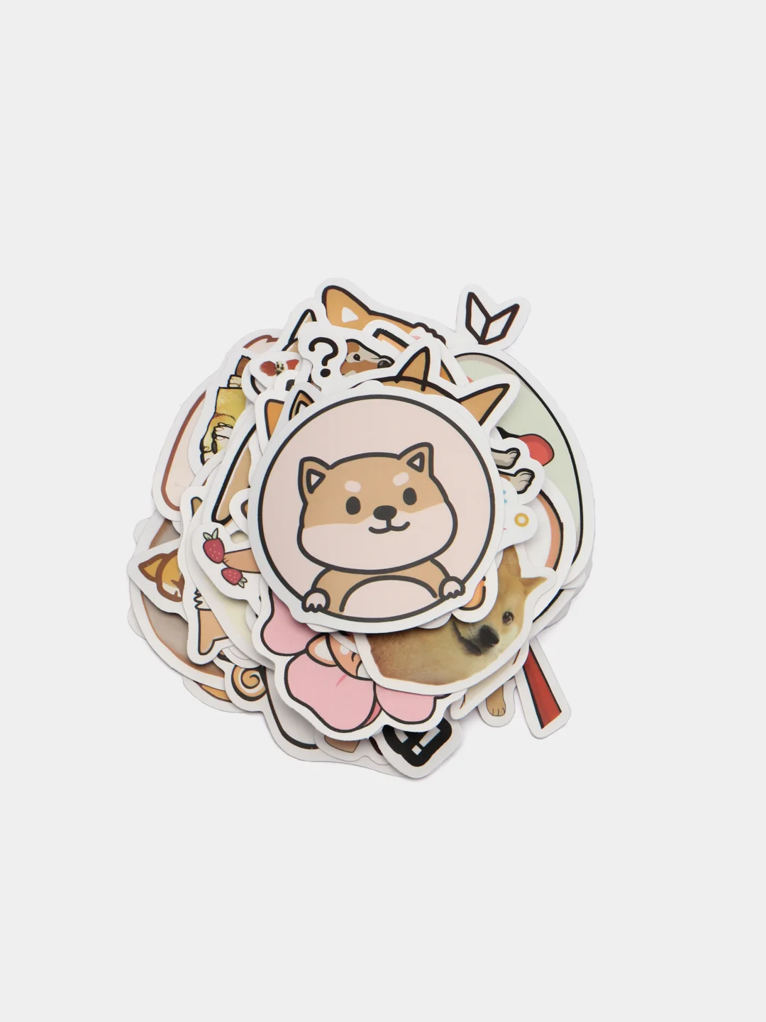 Стикеры Shiba inu (Сиба-Ину), 50 штук