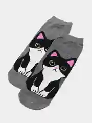 Разноцветный носки с кошками, женские, 34-39