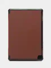Коричневый чехол-книжка для планшета Huawei MediaPad M5 Lite 10.1 из экокожи КАРТОФАН, подставка