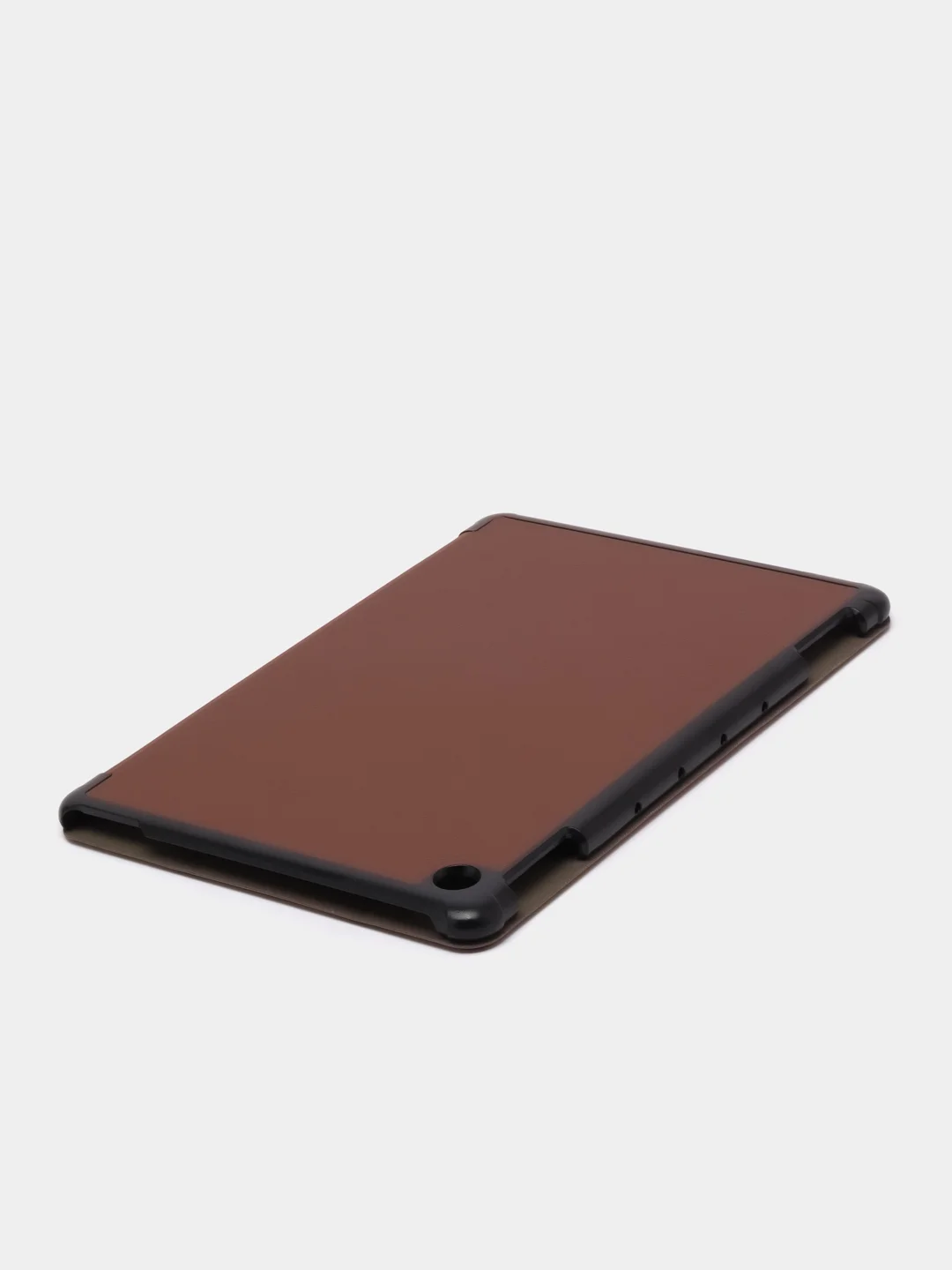 Коричневый чехол-книжка для планшета Huawei MediaPad M5 Lite 10.1 из экокожи КАРТОФАН, подставка