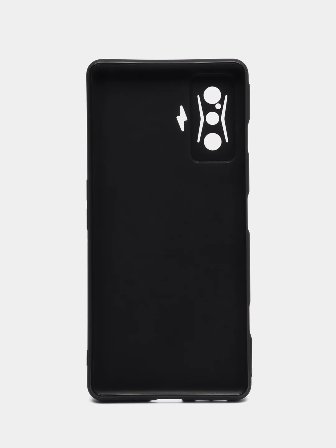 Черный чехол BROSCORP для Xiaomi Poco F4 GT, матовый, силиконовый, тонкий, бортик вокруг камер