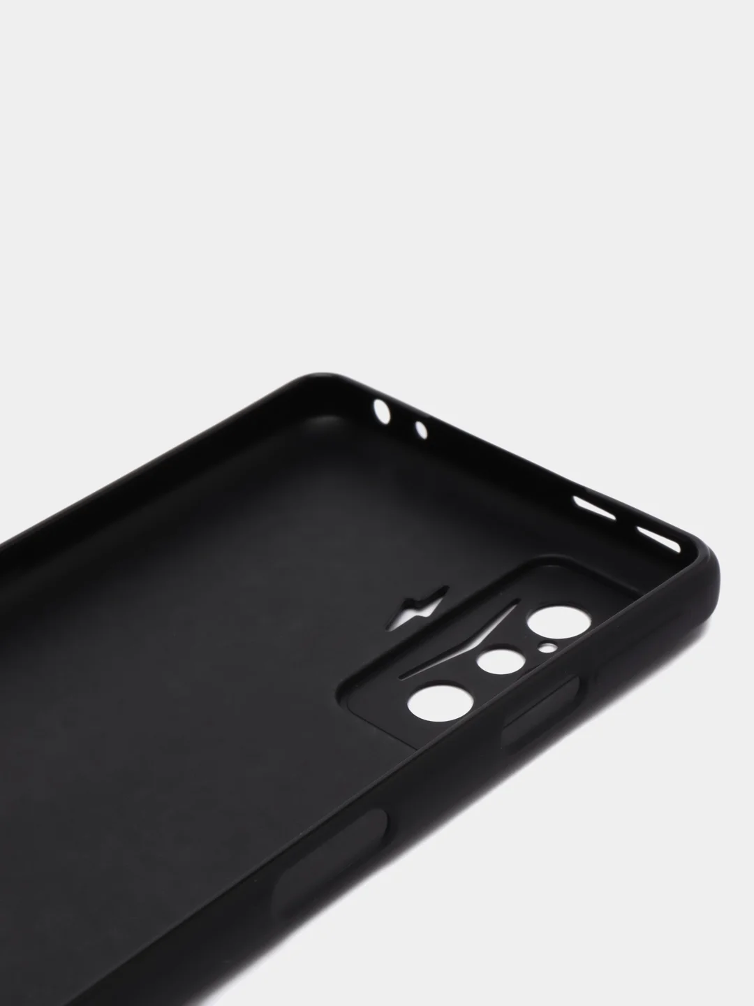 Черный чехол BROSCORP для Xiaomi Poco F4 GT, матовый, силиконовый, тонкий, бортик вокруг камер