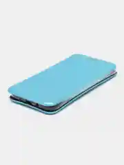 Голубой чехол-книжка для Samsung J3 2016