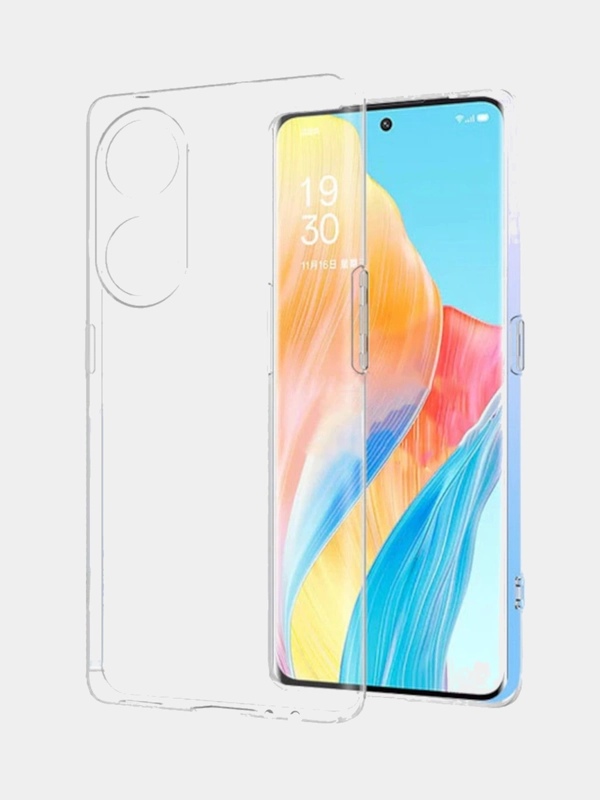 Чехол Oppo Reno 8T 4G (Оппо Рено 8Т 4Г), прозрачный, силиконовый, с защитой камеры