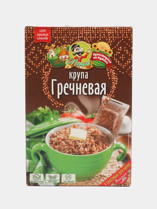 Крупа гречневая, 5 пакетиков для варки, 400 г