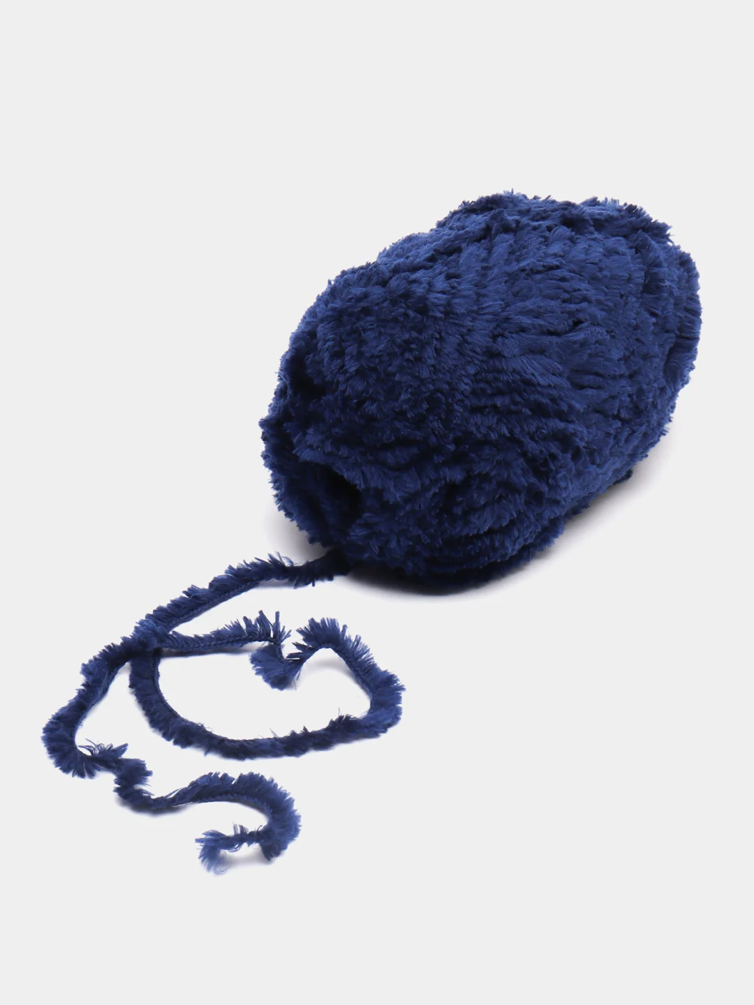 Синий пряжа YarnArt Fable Fur, микро полиэстер, 100 г, 100 м