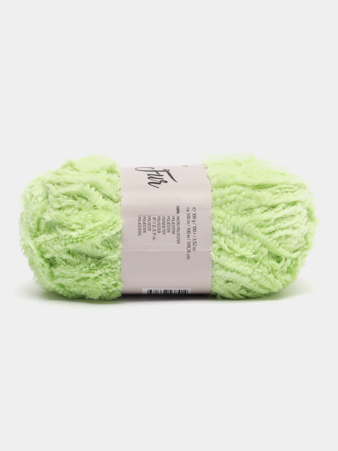 Лайм пряжа YarnArt Fable Fur, микро полиэстер, 100 г, 100 м
