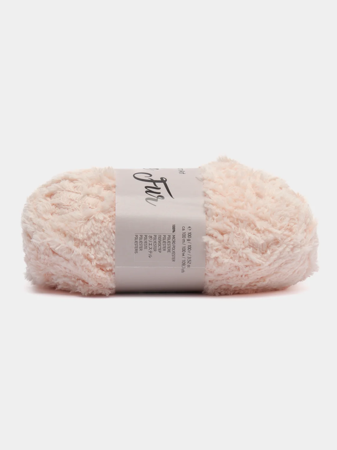 Кремовый пряжа YarnArt Fable Fur, микро полиэстер, 100 г, 100 м