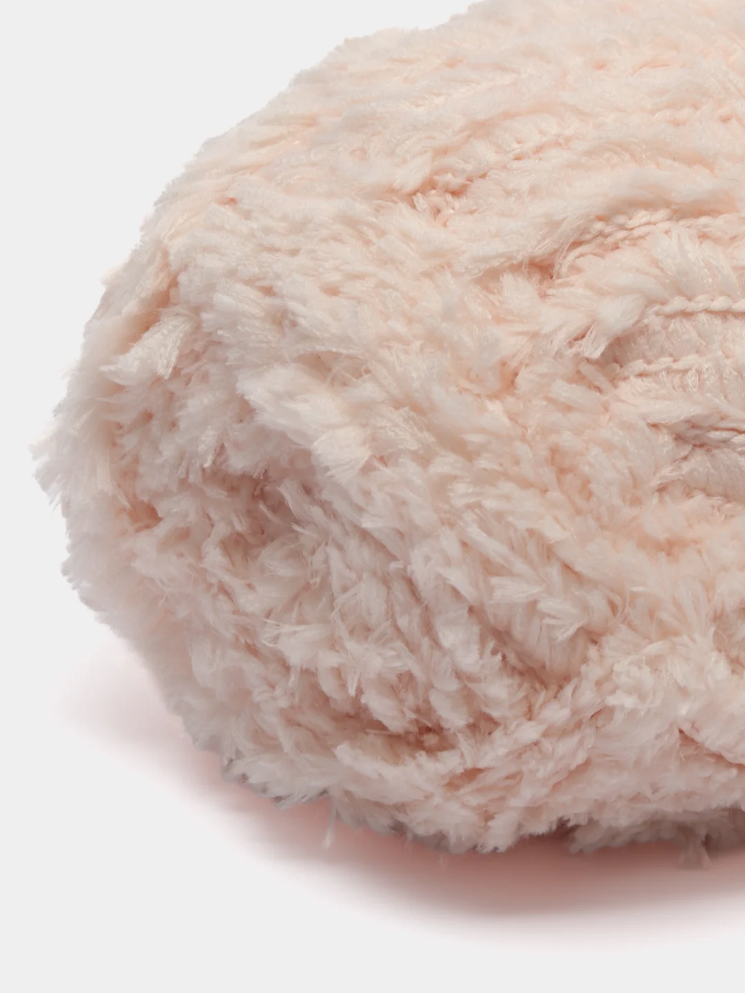 Кремовый пряжа YarnArt Fable Fur, микро полиэстер, 100 г, 100 м