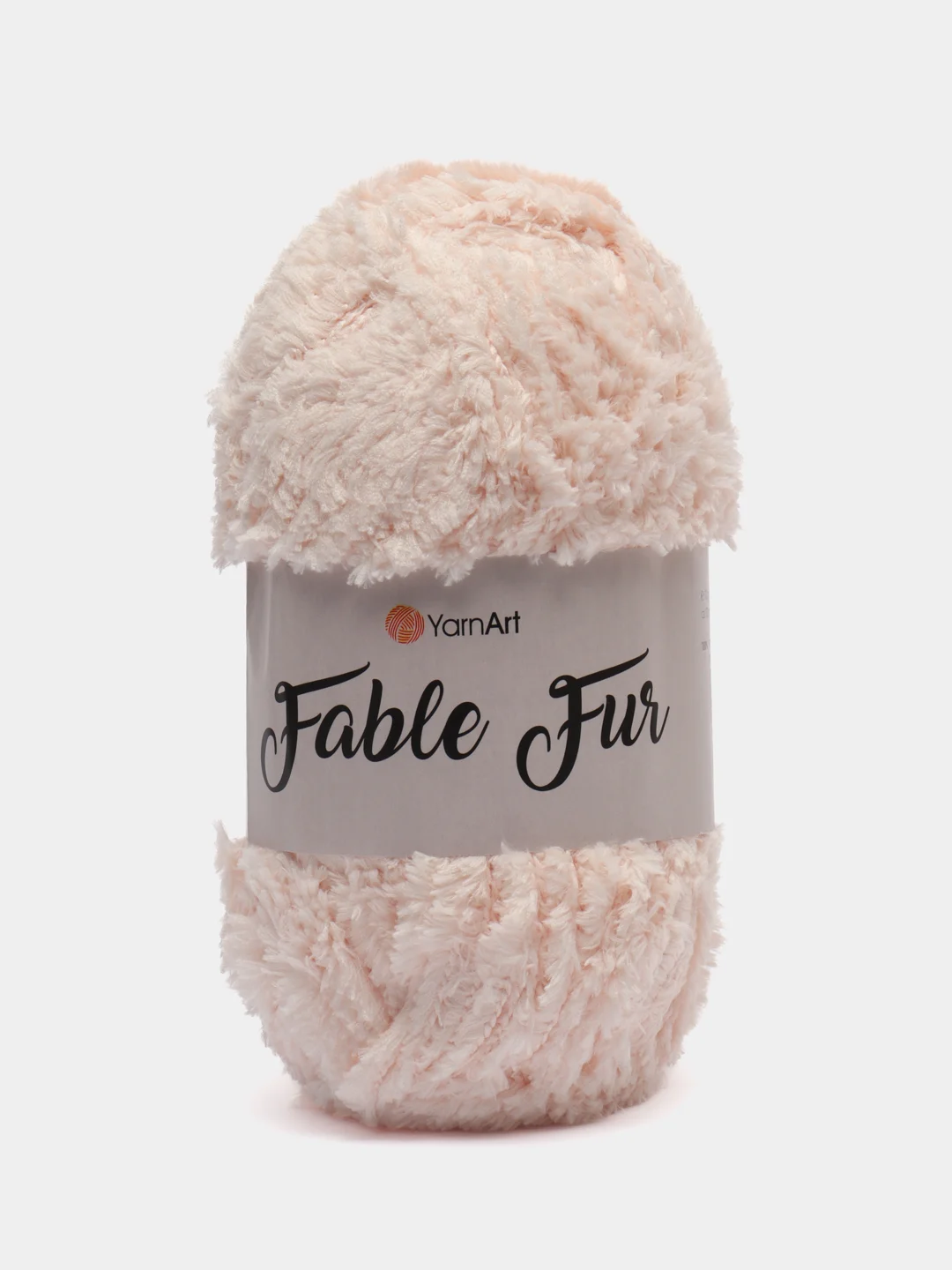 Кремовый пряжа YarnArt Fable Fur, микро полиэстер, 100 г, 100 м